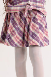 Purple / Pink Wool Skirt